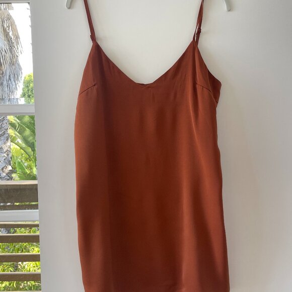Blue Blush Burnt Orange Camisole Top, Adjustable‎ Straps, Size Medium - Picture 1 of 6